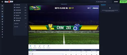 VegasHero Casino – Virtuelles Fußballmatch VegasHero virtuelles Fußballspiel Anzeige
